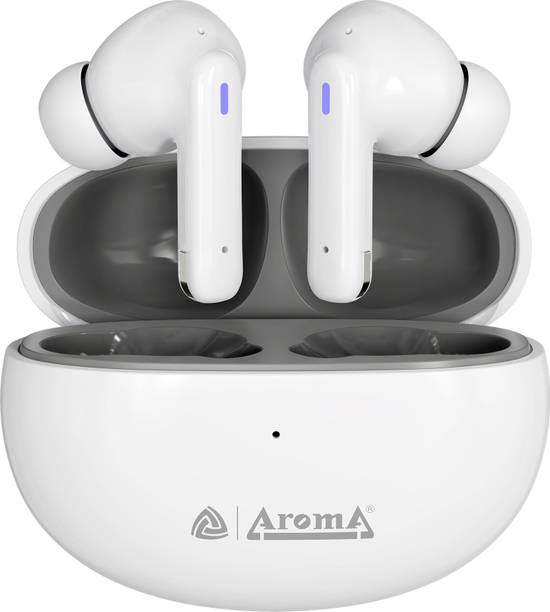 Aroma NB126 Royal Upto 40 Hours Playtime*Fast Charging Dual Pairing Heavy Bass Earbuds Bluetooth