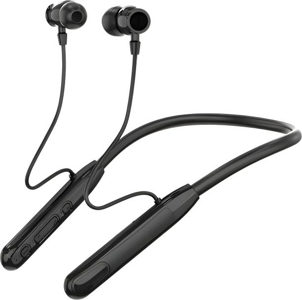 Bxeno Phantom Bluetooth Neckband Magnetic On/Off ,100H Battery|ENC|Gaming Low Latency9 Bluetooth