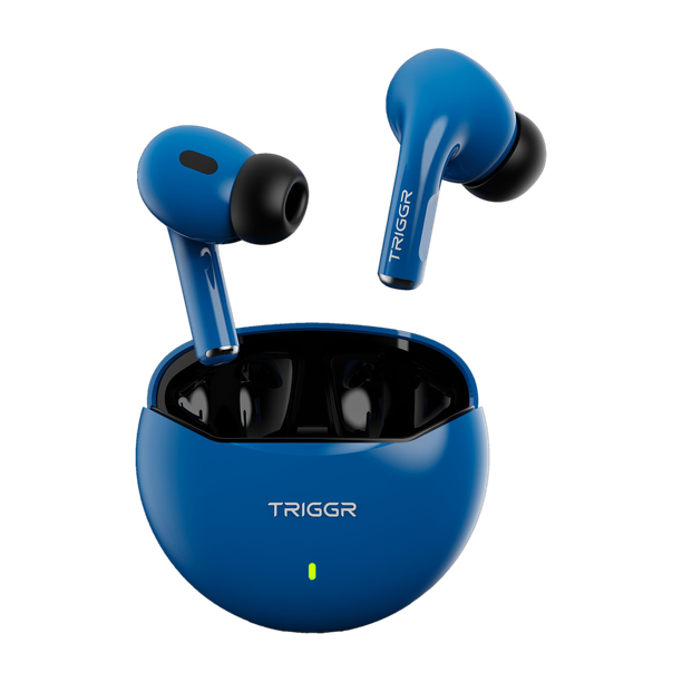 TRIGGR Rizz with 40H Playback, Spherical Design, 13mm Drivers, Rich Bass, Fast Charging Bluetooth
