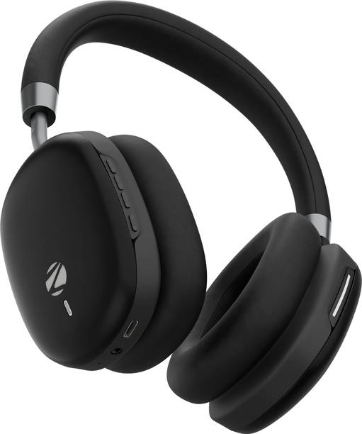 ZEBRONICS Zeb-Silencio 200T, 48dB Hybrid ANC, Upto 100H Backup, App Support, Touch Control Bluetooth