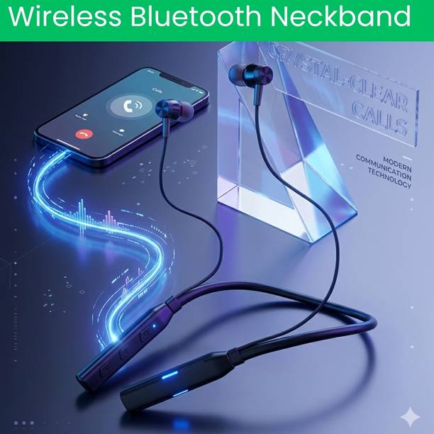 GUGGU Candy Wireless Bluetooth Neckband Earphone With Deep Bass, Long Battery LifeU39 Bluetooth