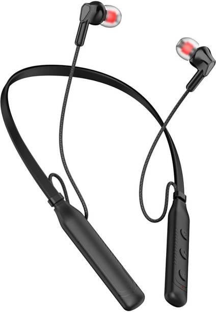 JAZX CR-21 Guntur - 48 Hour Playtime Bluetooth Headphone Neckband Earphone (Black2)) Bluetooth