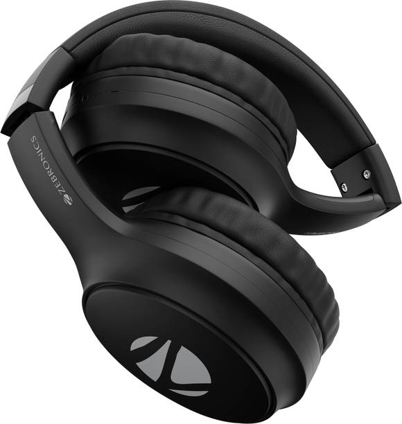 ZEBRONICS ZEB-WHP 4 (AEON) with 110h Battery Backup, Gaming Mode, ENC, Dual Pairing Bluetooth Headset  (Black, On the Ear)