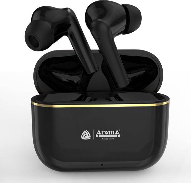 Aroma NB140 Galaxy 50 Hours* Playtime, Deep Bass, Fast Charging Earbuds Bluetooth Headset