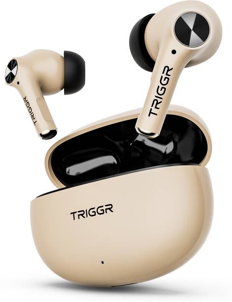 TRIGGR Ultrabuds Go with 40H Playtime, AI ENC, Dynamic Drivers, Type-C Fast Charging Bluetooth