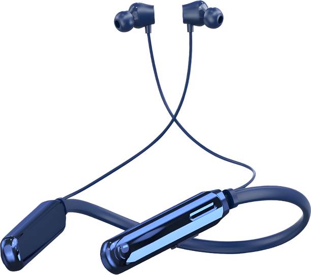 XVEP XP-02 Jazz - 48 Hour Playtime Bluetooth Headphone Neckband Earphone (Blue5) Bluetooth Gaming
