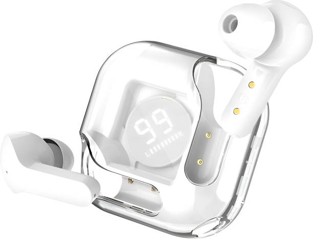 COREGENIX Flashpod Transparent TWS with BT5.3,25hrs Playtime, LowLatency, High Performance Bluetooth