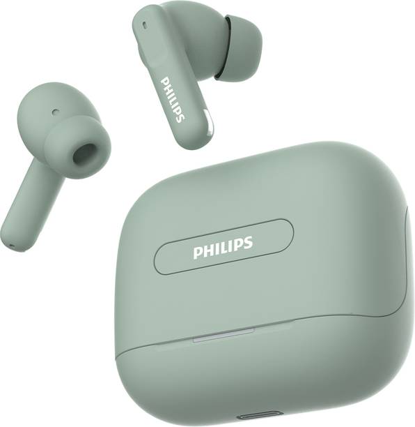 PHILIPS TAT1050GN/94In Ear Earbuds with ANC & ENC, 50H Play Time, 13mm Drivers, IPX5 Bluetooth