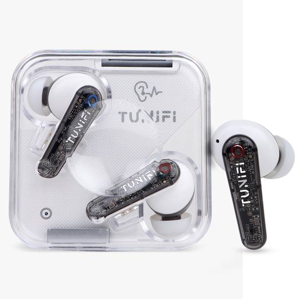 HODOPHILE IMMERSE Transparent Earbuds 8D Stereo Audio, 24Hrs Playtime With Carry Case Bluetooth