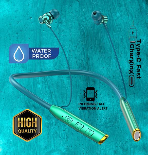 GEMFLY Vibration Alert, 48 Hours Playtime, ENC, HD Sound Quality & Stereo Bass Y35 Bluetooth