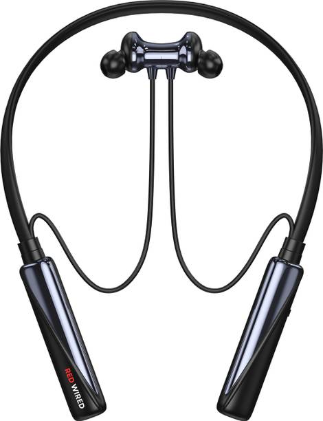 RED WIRED Eligant Headphone - 100Hours Playtime Wireless Bluetooth headphones Earphone-5 Bluetooth Gaming