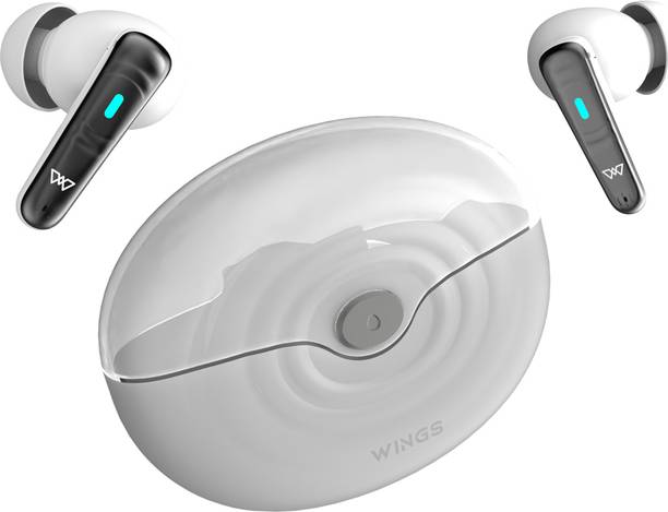 Wings Flobuds 200 Made In India Transparent Case Smart ENC, Voice Assistant Support. Bluetooth Headset