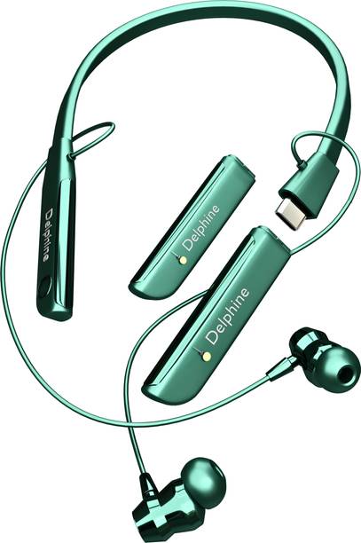 delphine CL-35 Wireless Neckband | Extra Detachable Battery Magnetic ON/OFF Function Bluetooth