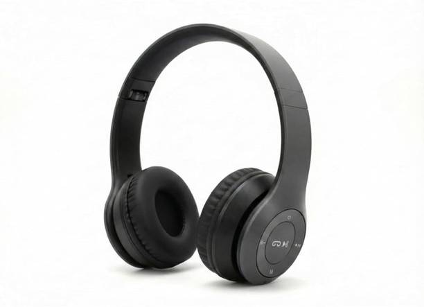 DXONE Rechargeable Bluetooth Headset | Foldable Wireless Headphone with Powerful Bass Bluetooth & Wired
