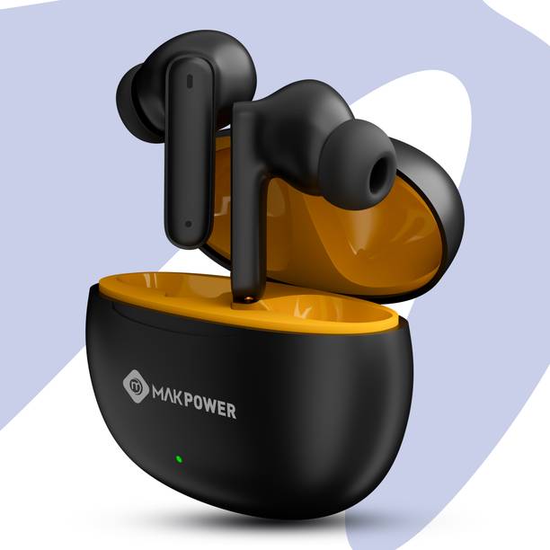 MAK POWER 40H Music Play Time TWS Earbuds with Powerful Bass and Smooth Touch Control Bluetooth