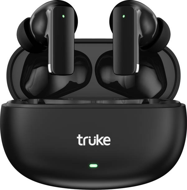 truke Buds Lite with 60H Playtime, Deep Bass, 13mm Speakers, Quad-Mic ENC, Low Latency Bluetooth