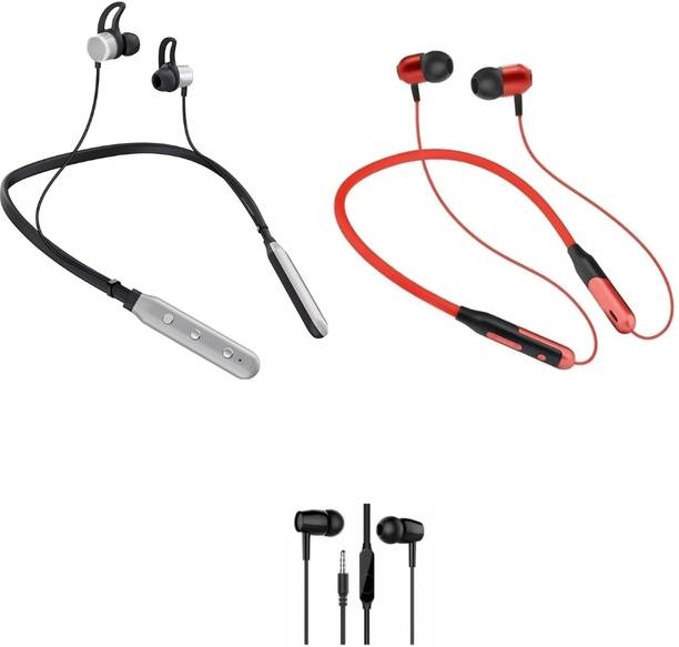 LEVELPLUS Bluetooth Music N1 & Jazz With Bala Neckband Combo 45 Hours Playtime Bluetooth