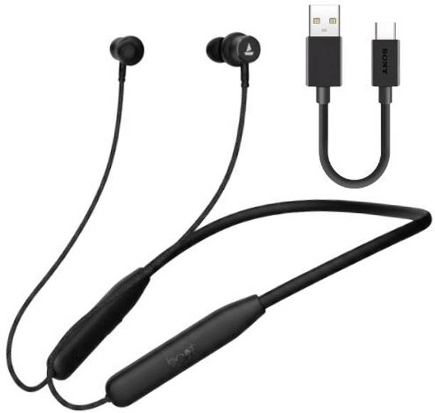 Shama Traders Wireless Neckband Bluetooth Earphones with Deep Bass & Long Battery Backup Bluetooth