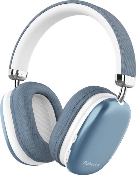 Robotek Banger Bluetooth Headphones, Powerful Bass Stereo Sound, 15 Hrs Playback time Bluetooth