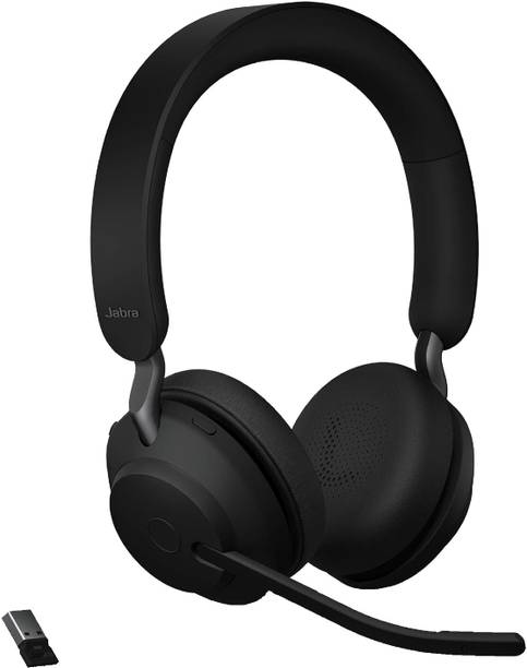 JABRA Evolve2 65 Link390a MS Wireless Headset with Mic for Office Bluetooth