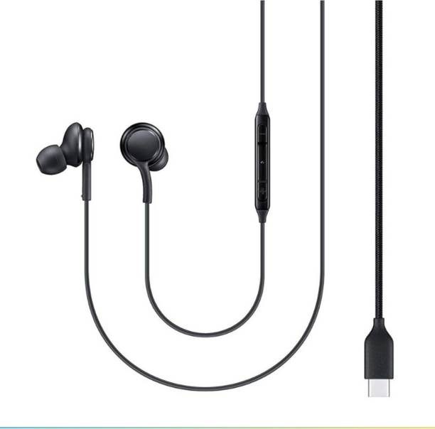 qoviq original Type C Wired Earphones for AKG With Lightweight Fit Mic And Smooth Calling Sound Wired