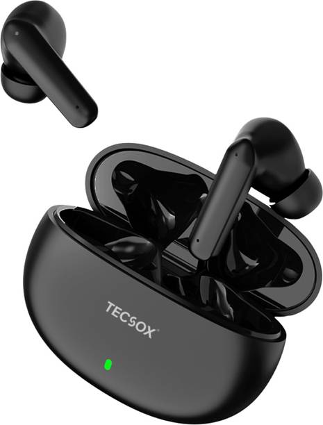 TecSox Fire Wireless Earbuds| IPX| 30hrs Best Low Latency. Bluetooth Headset