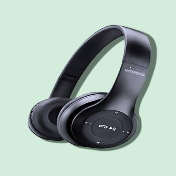 URBANHUDA Headphones with Mic, SD Card & Reliable Long-Lasting Battery Backup_SZ Bluetooth & Wired