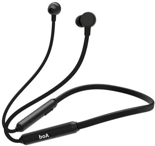 Palnek boA Bluetooth Neckband Earphones with High Bass Audio and Quick Charge Bluetooth
