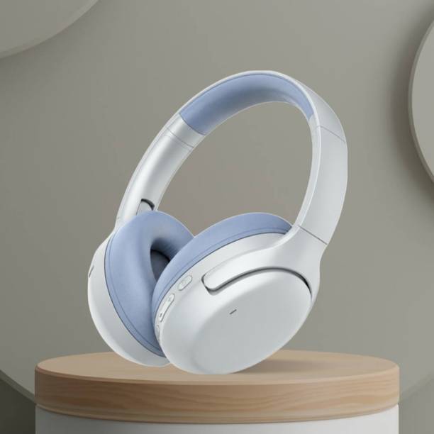 VEKIN 40H Play Super Bass ANC BT Wireless Headphone with Mic Foldable Design & Aux P79 Bluetooth & Wired