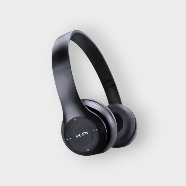 AIZINA Wireless Headphones with HD Sound, Rotatable Design, and Built-In Gaming Mic_UH Bluetooth & Wired