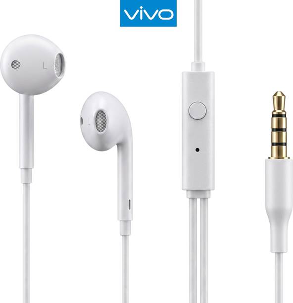 vivo Earphones with 3.5mm jack & mic, compatible with All Smartphones & Tablets Wired