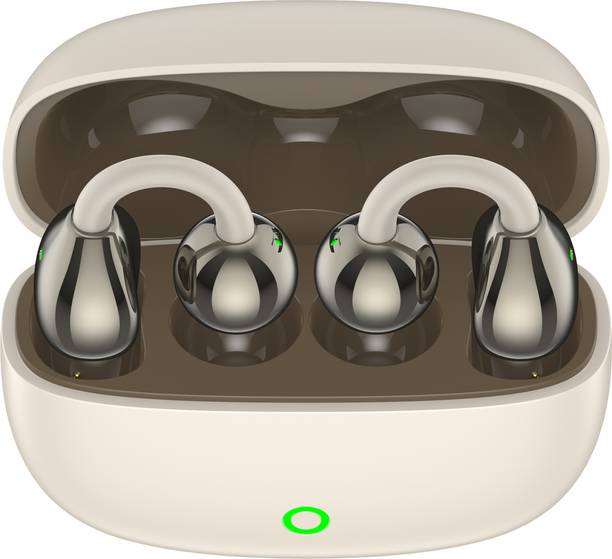 Boom Air Clips OWS Pro Buds, 48Hrs Playtime, 360 Spatial Audio, Quad Mic ENC Bluetooth