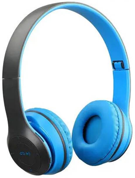Techpunch Bluetooth Over Ear Foldable Headset with Microphone Stereo Support FM Radio TF Bluetooth & Wired