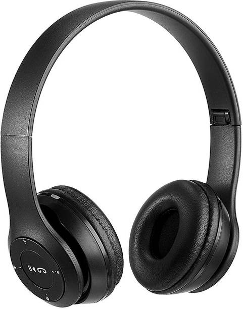 Techobucks Bluetooth On Ear Headphones MP3, FM & TF Card Reader With Mic, Upto 6 - 8 Hrs Bluetooth