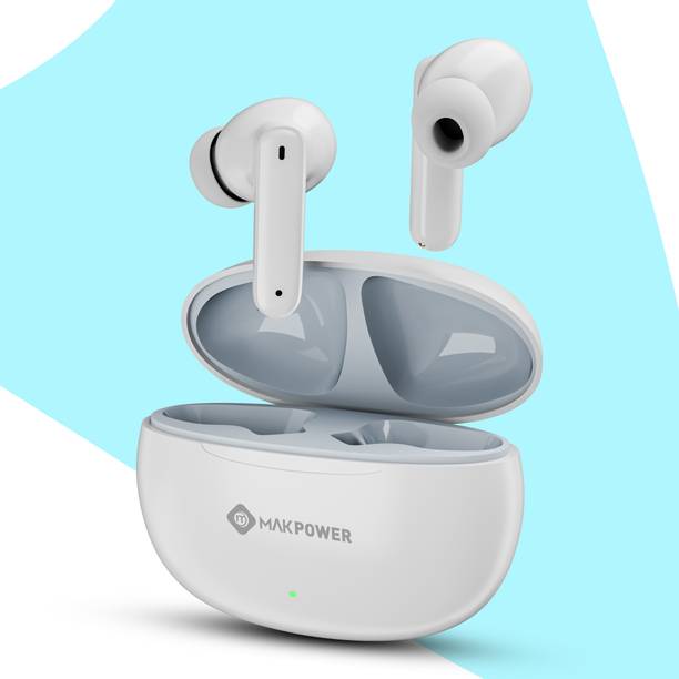MAK POWER 40H Long Play TWS Earbuds with HD Sound, Rich Bass and Easy Touch Control Bluetooth
