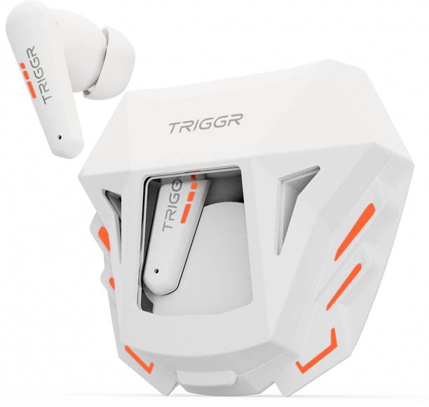 TRIGGR Raptor 30ms Low Latency, Rapid Pairing, 4 Mic ENC, Spaceship Design, 50H Battery Bluetooth