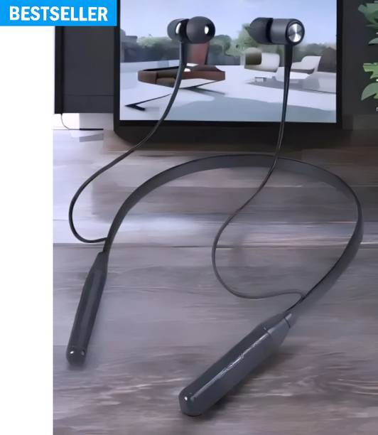 house of common Neckband with Super Bass, Quick Charge, Long Battery Backup-HF Bluetooth & Wired