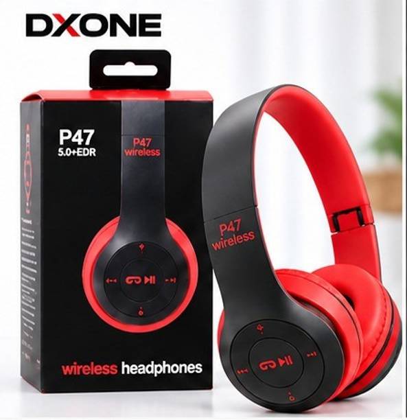 DXONE ACCESSORIES DXONE BestSound Latest P47 With Mic With 6 Hour Battery Backup Bluetooth Headset Bluetooth