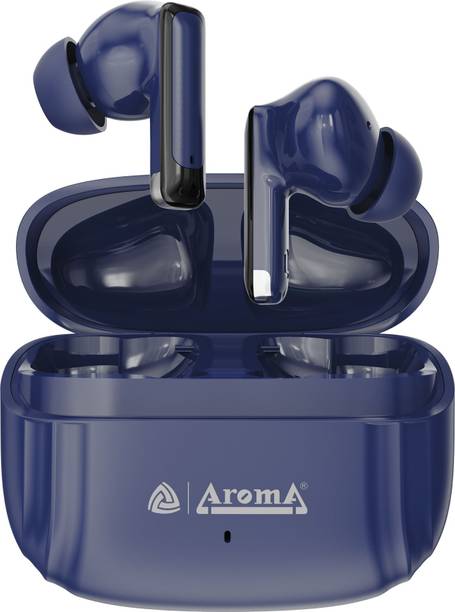 Aroma TWS19 - V5.4 Upto 60Hr Playtime*, ENC, Dual Paring, Fast Charging, Heavy Bass Bluetooth