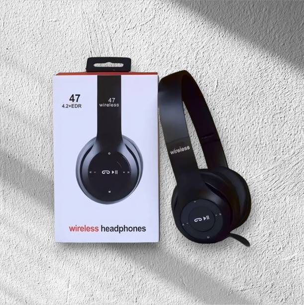 TWS Wireless Stereo Headphones with Mic & SD Card, Extra Battery Backup_Y2 Bluetooth & Wired