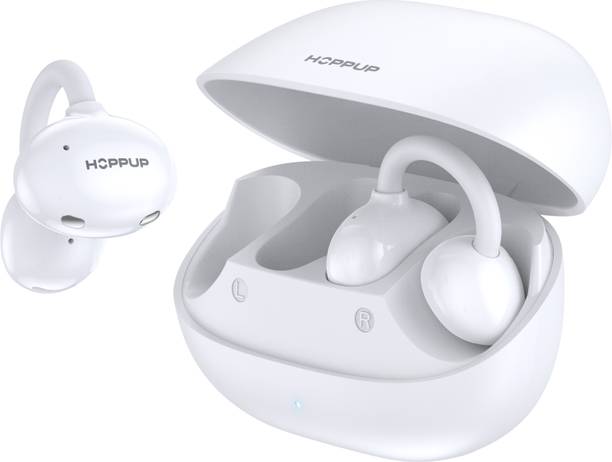 HOPPUP AirDoze ARC Ear-Clip OWS Earbuds with 60H Playtime, AI ENC, 12MM Drivers, BT 6.0 Bluetooth