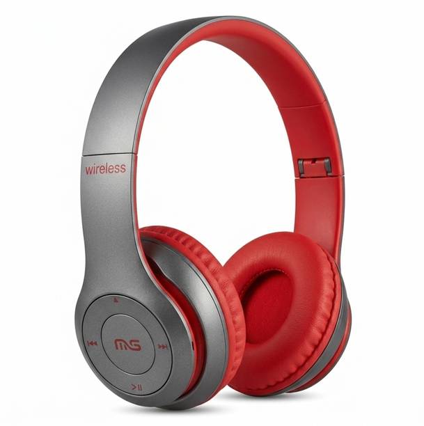 ShreeVistaar Wireless Bluetooth Over Ear Headphones with Deep Bass and Built-in Mic Bluetooth Gaming
