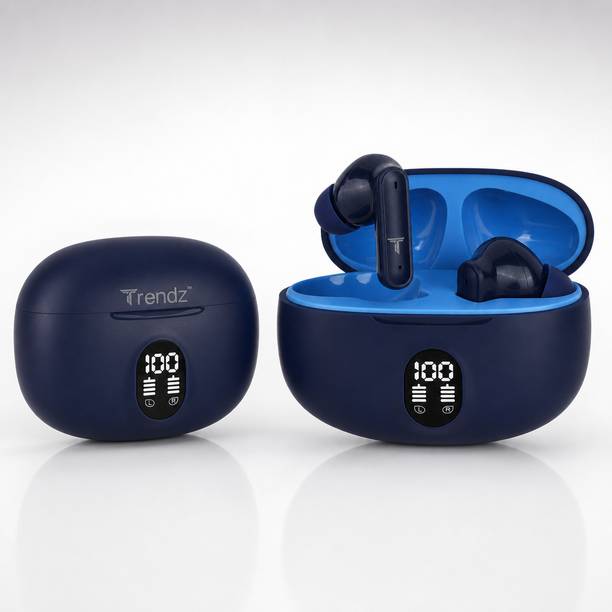 Trendz AeroX Bolt Earbuds BT 5.4 ANC ENC Quad Mic 13mm Driver 50Hrs IPX5 ENx Bluetooth