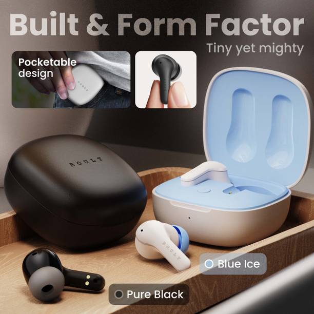 Boult K10 50H Battery, 4 Mic ENC, 45ms Low Latency, Dual Master, Touch Control, 5.4v Bluetooth  (Blue Ice, True Wireless)