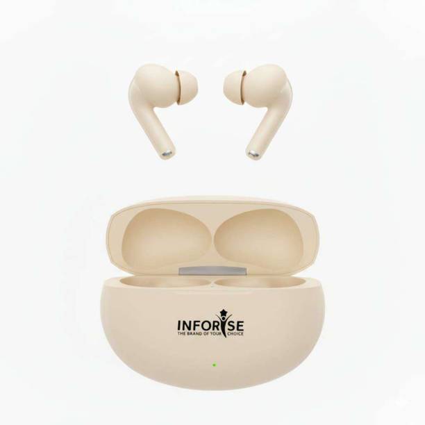 INFORISE By_AKN Buds Pro 42dB Active Noise Cancellation,Ultra Bass Tech, 35.5H playtime Bluetooth