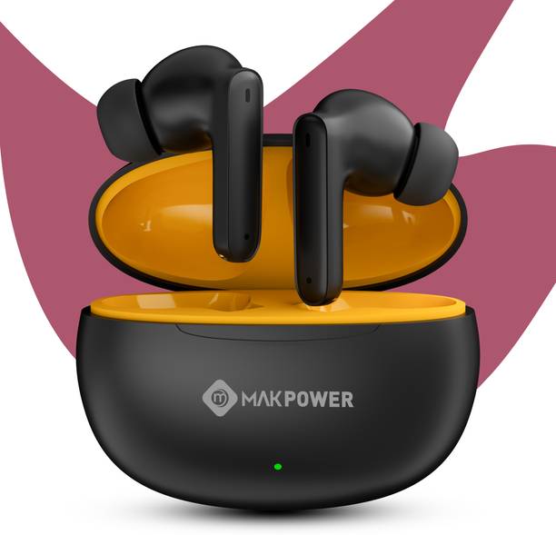 MAK POWER 40H Music Playtime Earbuds with Wireless Sound and Convenient Touch Controls Bluetooth