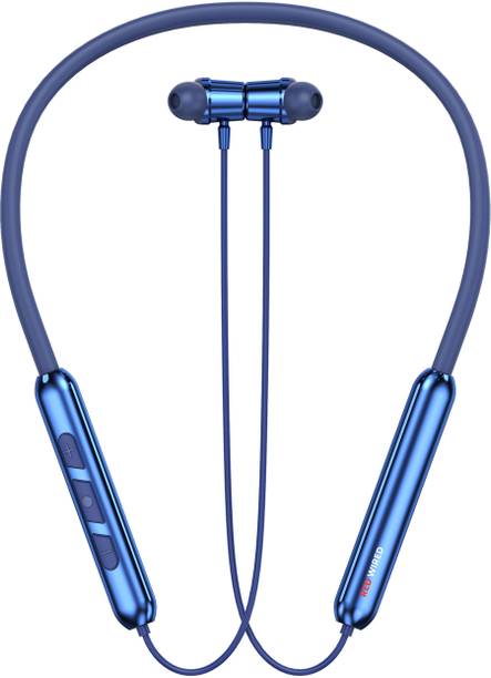 RED WIRED Bluetooth Headphone-48Hrs Playtime, Magnetic ON/Off, Fast Charging, Deep Bass-2 Bluetooth Gaming