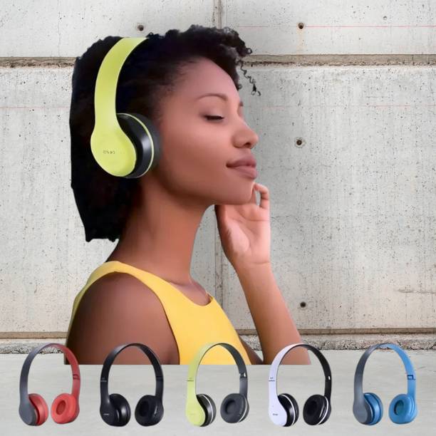 AIZINA Bluetooth Headphones for Gaming with Foldable Design and HD Mic_WP Bluetooth & Wired