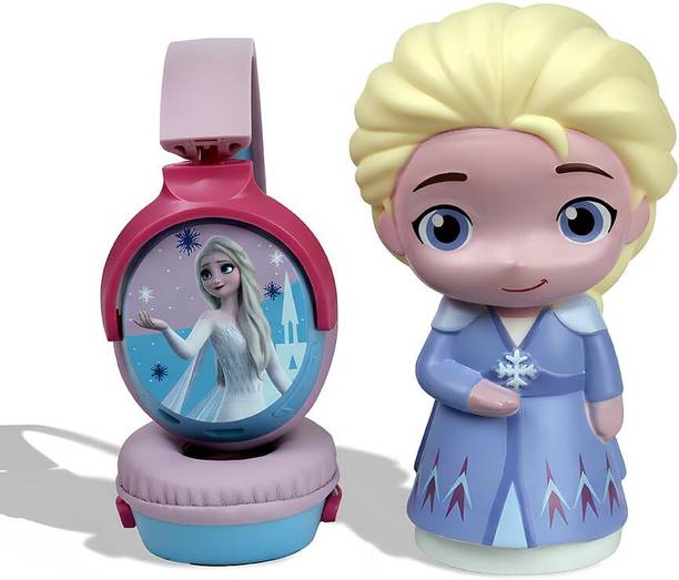 volkano Disney Frozen Kids Kids Safe 85dB Volume with Elsa Character Mood Light Gift Set Bluetooth & Wired