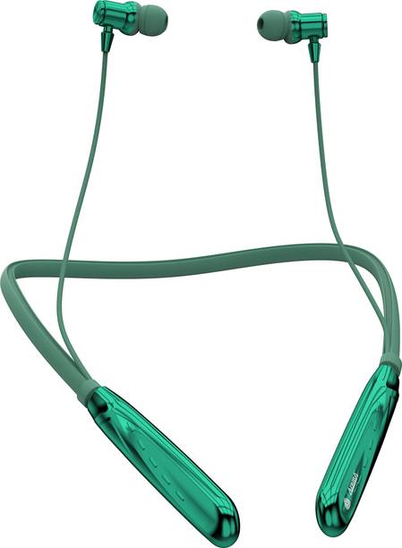 Aroma NB119 Zebra Upto 100H Playtime, ENC, Magnetic On/Off, Fast Charging Neckband Bluetooth